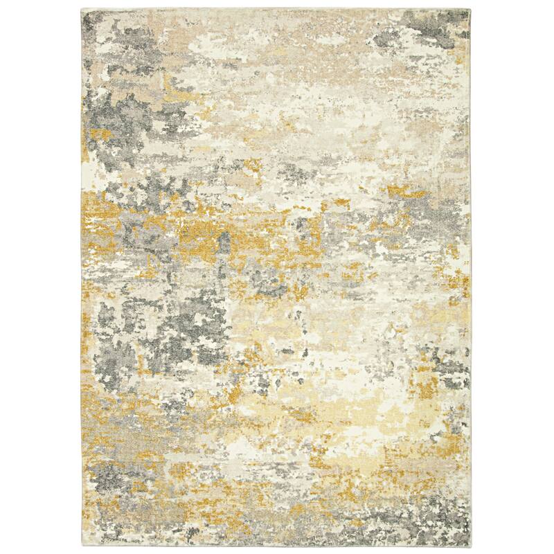 Domani Comfort Abstract & Contemporary Ombre Faux Fur Area Rug