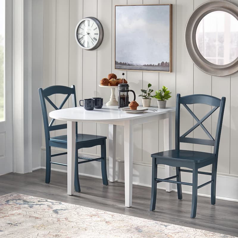 Simple Living Country Cottage Drop Leaf 3-piece Dining Set