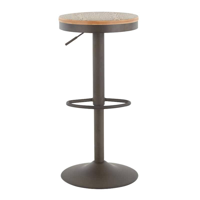 Carbon Loft Goddard Industrial Adjustable Bar Stool (Set of 2)