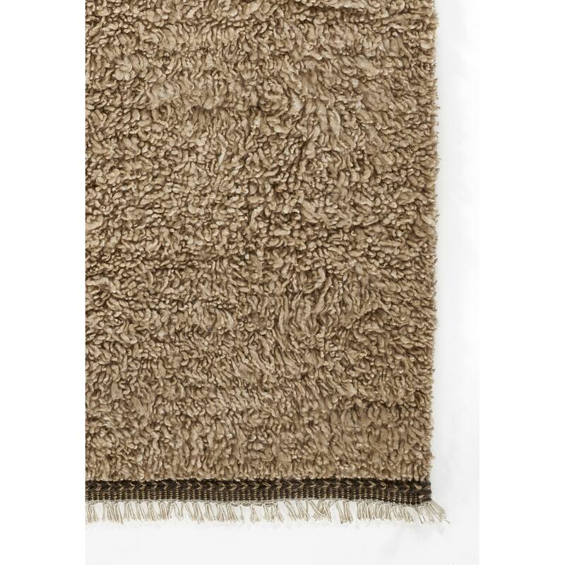 Momeni Neo Morrocan Hand Woven Wool Solid Color Shag Rug