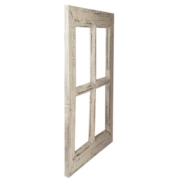 Shop 20 Aged White Wooden Window Frame Wall Hanging Decoration