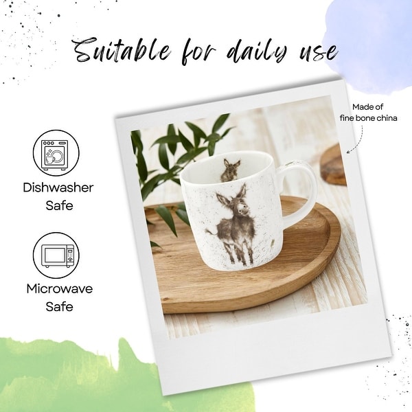 Royal Worcester Wrendale Design Mug Farm Animals - On Sale - Bed