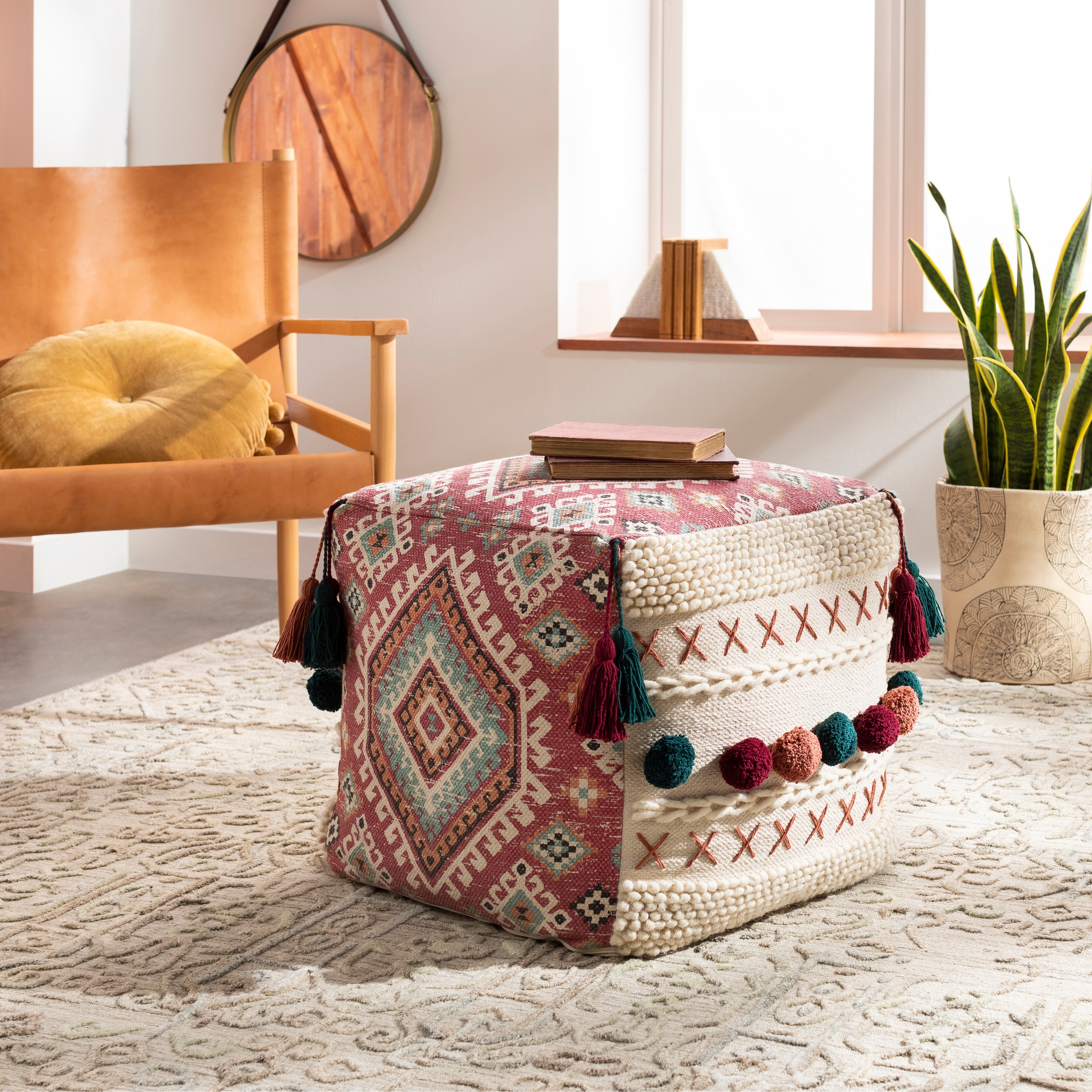 18 inch discount pouf ottoman