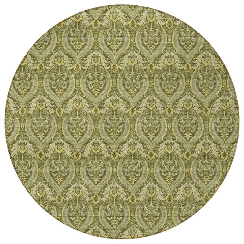 Jax Lush Floral Weather Resistant Blended Style Outdoor Rug