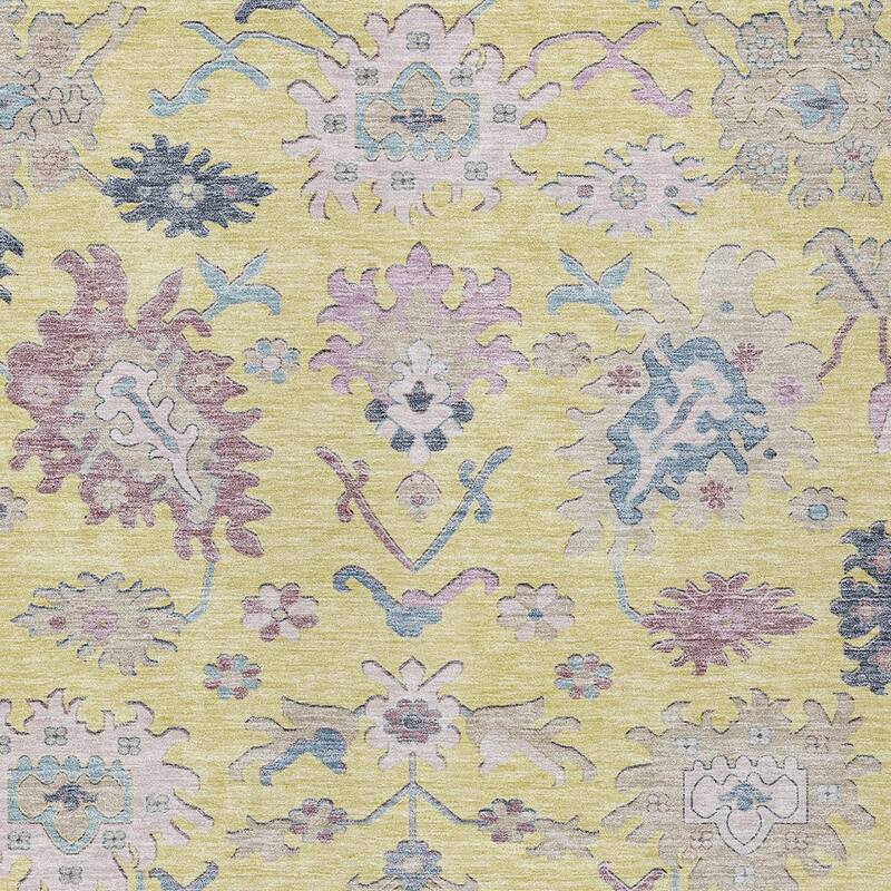 HomeRoots Floral Transitional Rectangle Outdoor Rug