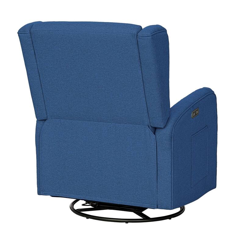 Madison Park Candace Power Recliner 3-in-1 with Swivel, Glider, USB Ports