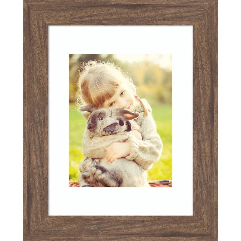 Pia Narrow Picture Frame, Photo Frame - 11x14 Matted to 8x10