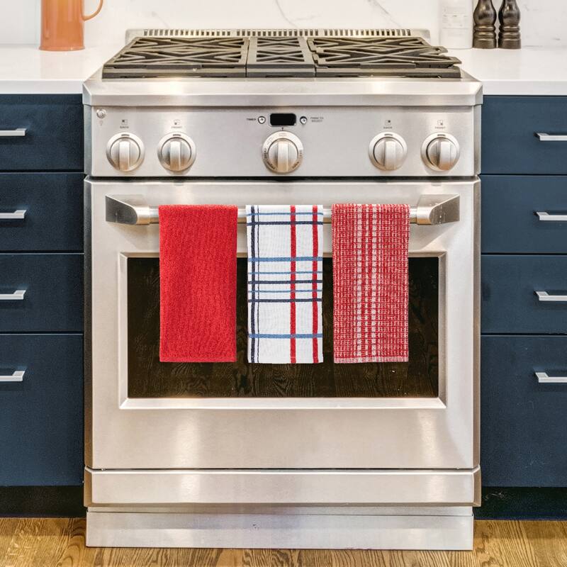 Nautica Home Cotton Classics Textured 18" x 28" 3 Piece Kitchen Towel Set