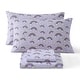 preview thumbnail 62 of 82, HLC.ME Printed Kids Bed Sheets - Patterned Bed Sheet Set - Wrinkle Resistant & Ultra Soft - For Mattresses up to 15 Inches Deep Purple Rainbow - Full