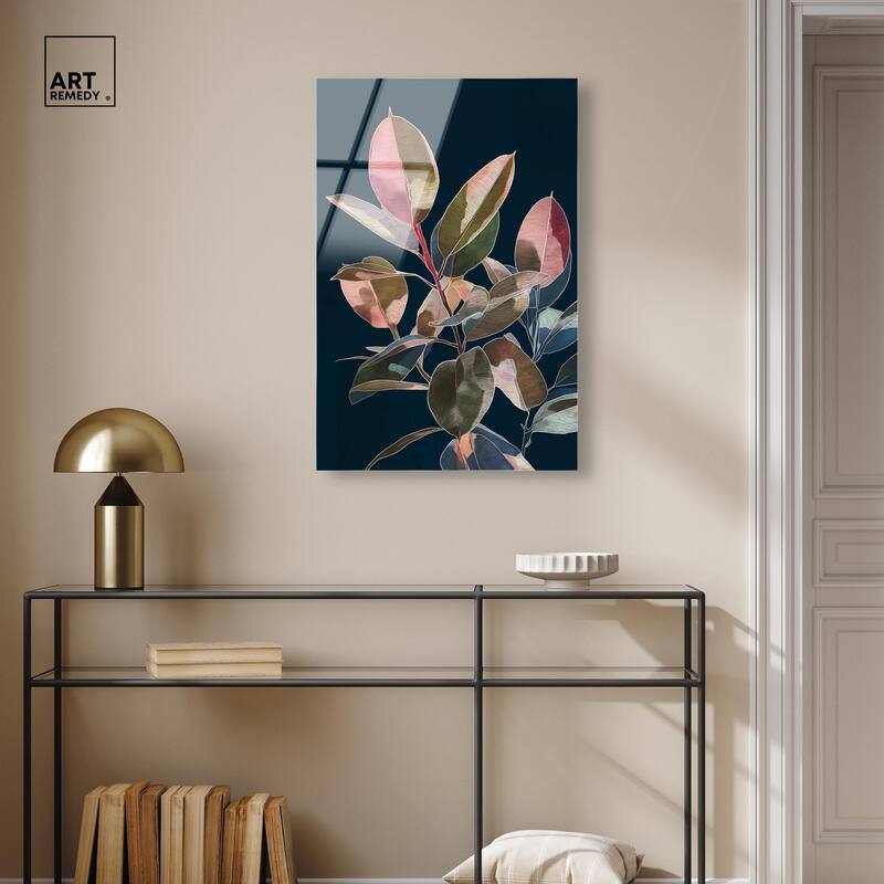 Fuchsia Frond I Acrylic by Art Remedy, Ready to Hang