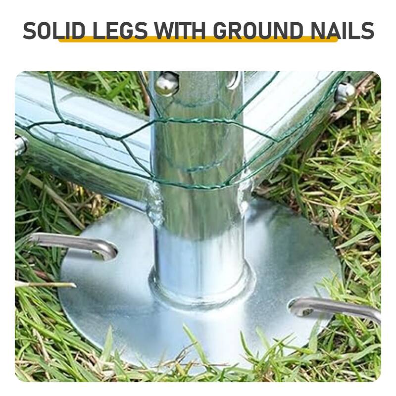 13x10 ft Metal Chicken Coop with Walk-In Run and Waterproof Cover