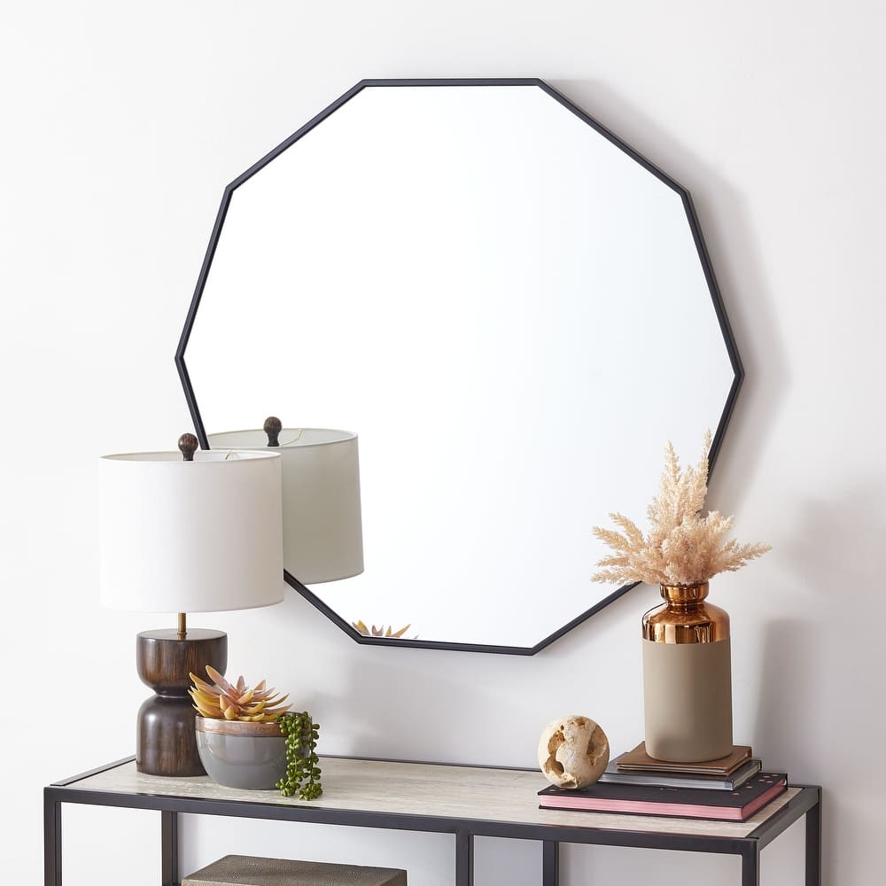 SAFAVIEH Yasmine 36-inch Decagon Mirror - 36" W x 0.8" D x 36" H