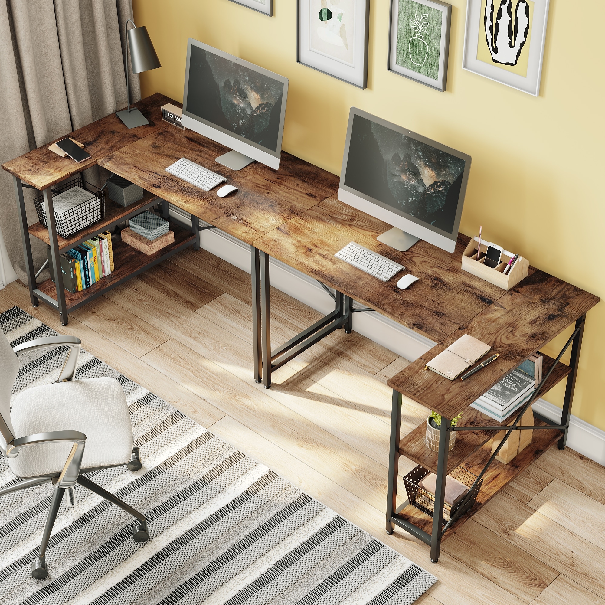 80 inch shop l shaped desk