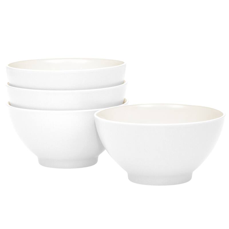 Noritake Colorwave Set Of 4 Rice Bowls, 5-3/4", 20 Oz. - White