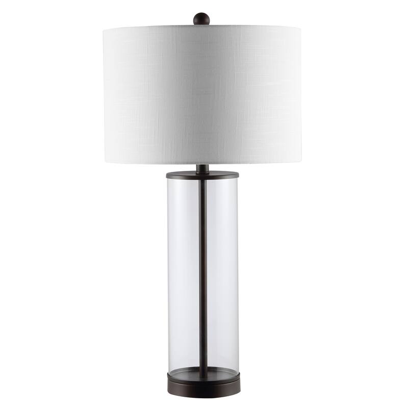 Parish 29" Glass LED Table Lamp, Clear/Chrome by JONATHAN Y