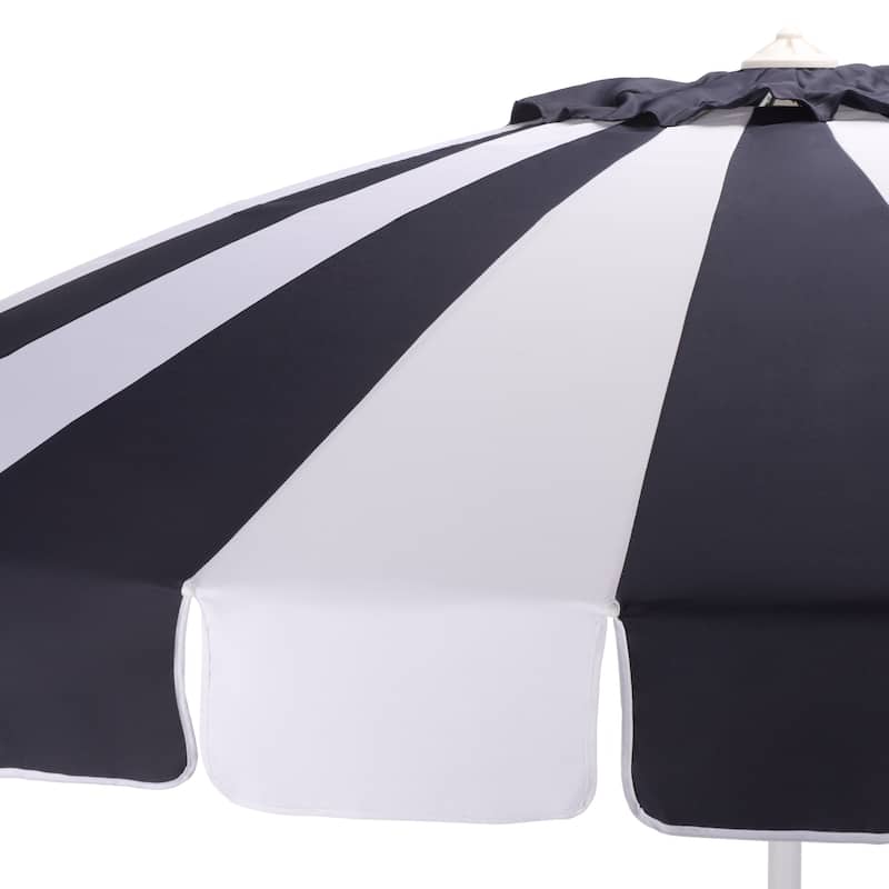SAFAVIEH Outdoor Patio Furniture Buti 9 Ft Umbrella, Crank Lift Shade with Aluminum Frame