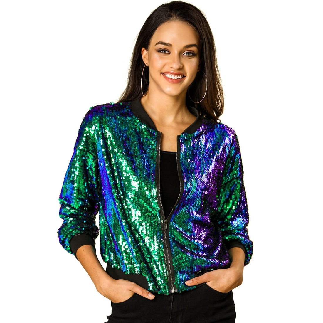Women's Sequin Glitter Long Sleeve