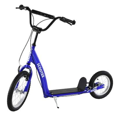 Adjustable Height Balance Training Scooter with Soft Grip Handlebar and Sturdy Rubber Wheels for Kids