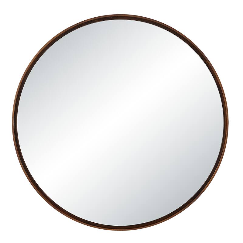 Renwil Cabiria 36" H x 36" W Wall Mirror, Brown