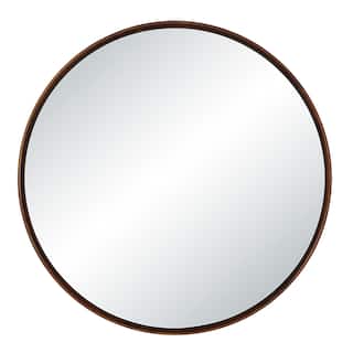 Renwil Cabiria 36" H x 36" W Wall Mirror, Brown