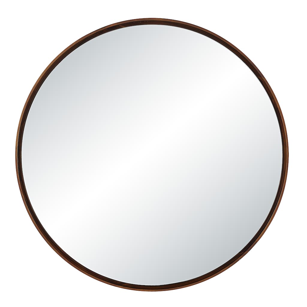 Renwil Cabiria 36" H x 36" W Wall Mirror, Brown
