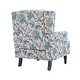preview thumbnail 11 of 80, Mid-Century Modern Linen/ Vegan Leather Wing Back Accent Chair