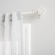 preview thumbnail 11 of 38, Exclusive Home Ogee Curtain Rod and Finial Set 36" to 72" - Distressed White