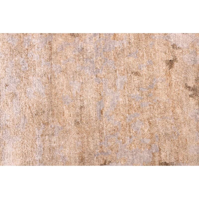 ECARPETGALLERY Hand-knotted Legacy Tan Silk Rug - 6'3 x 9'8