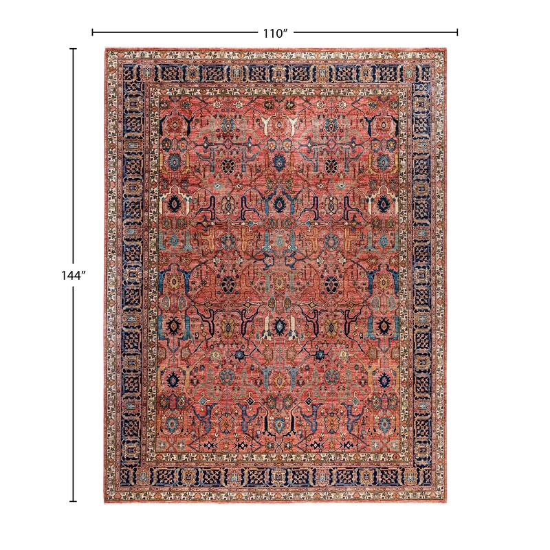 Serapi One-of-a-Kind Hand-Knotted Area Rug - Pink - 9' 2" x 12' 0"