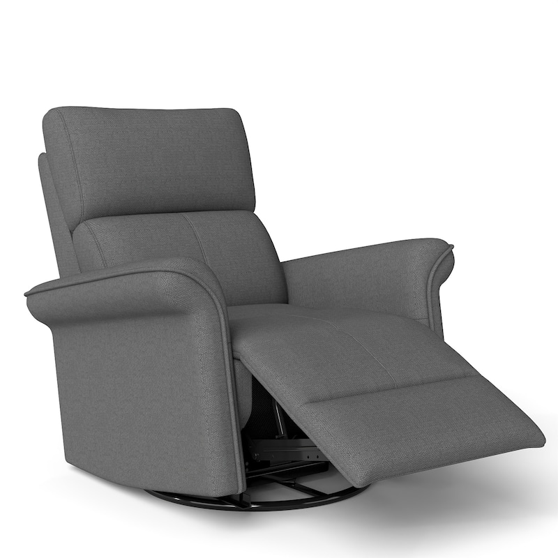 270°Power Swivel Rocker Recliner Chair for Adult,Rocking Glider Nursery Recliner for Small Spaces,Fabric Rocking Chair
