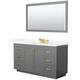 Option Dark Gray / Giotto Quartz Top / Brushed Gold