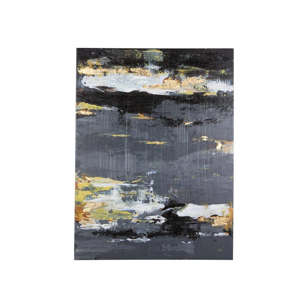 Silver And Gold Inspiration III (30 x 40) Canvas Art Print