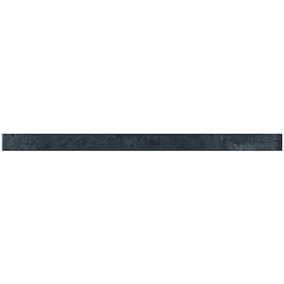 Apollo tile 0.5" x 8" Antiek Glossy Spruce Blue Ceramic Tile (0.7 sq ft/case) - 10 Pack