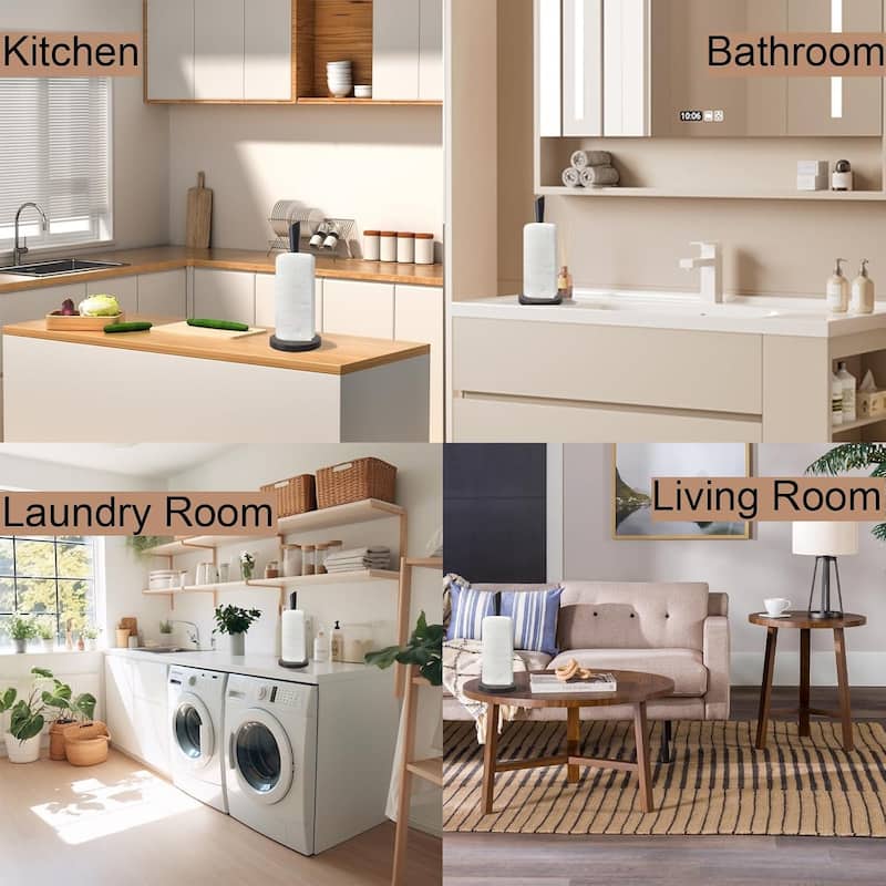 Stainless Steel Counter Top Paper Towel Stand Holder For Kitchen and Bathroom