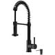 preview thumbnail 65 of 156, VIGO Edison 19" H Single Handle Pull-Down Sprayer Kitchen Faucet