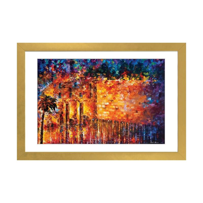iCanvas "Wailing Wall" by Leonid Afremov - Gold - 24x32x1