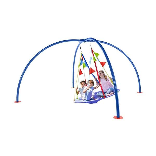 HearthSong MultiUse Free Movement Backyard Sky Dome Arched Swing Stand