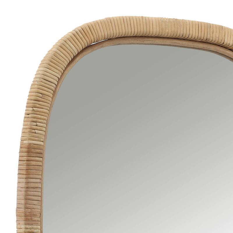 Sagebrook Home 22X36 Rectangular Mirror, Brown, Rectangle, 34"H, - 22.0" x 1.0" x 34.0"