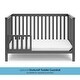 preview thumbnail 33 of 52, Storkcraft Hillcrest 4-in-1 Convertible Crib - Converts to Toddler Bed, Daybed, and Full-Size Bed, JPMA Certified