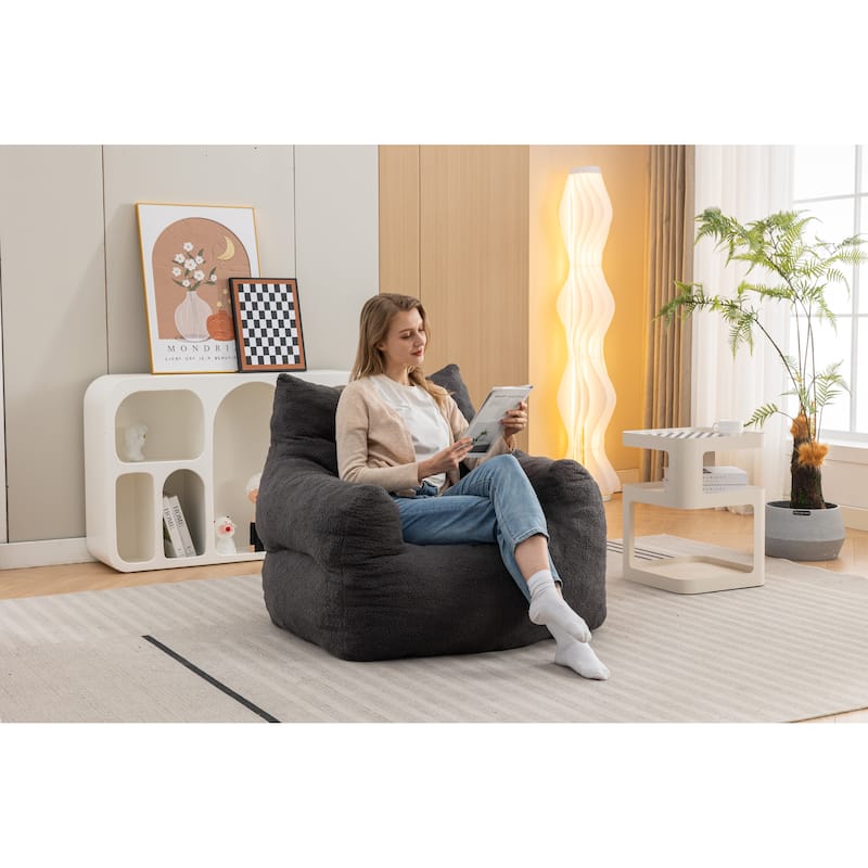 Modern 37" Upholstered Chaise Loungel Chair with High Quality Memory Sponge Filled