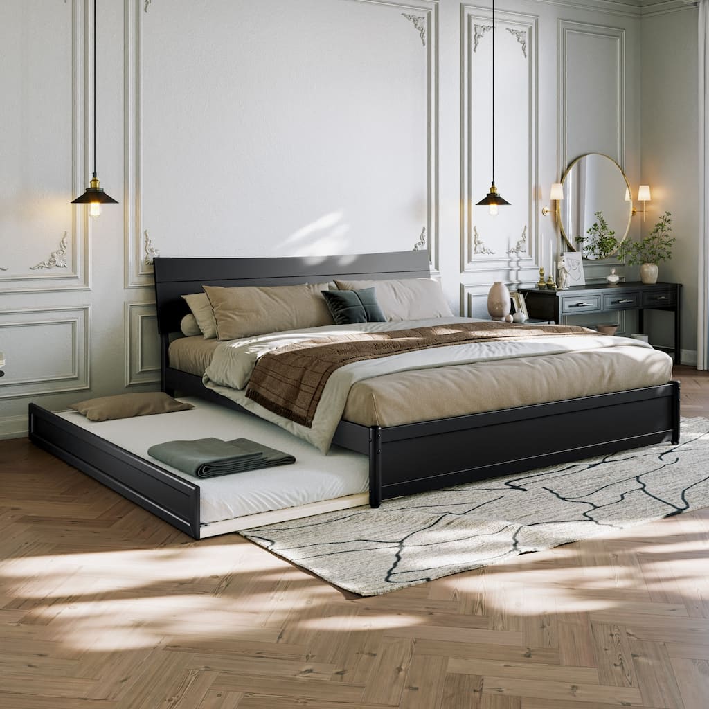 Harlowe Platform Bed with Trundle
