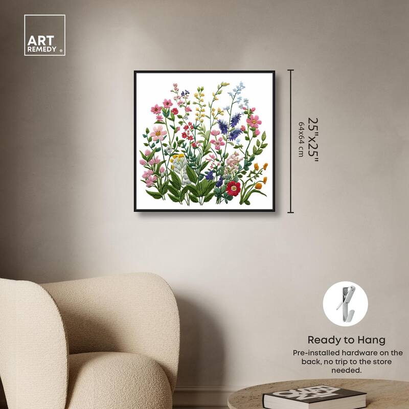 Wildflower Patch II Canvas by Art Remedy
