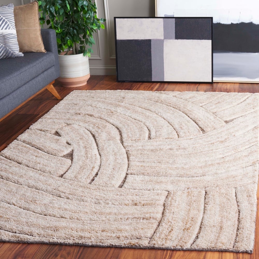 SAFAVIEH Hand-Woven Casablanca Mia Shag Wool Rug