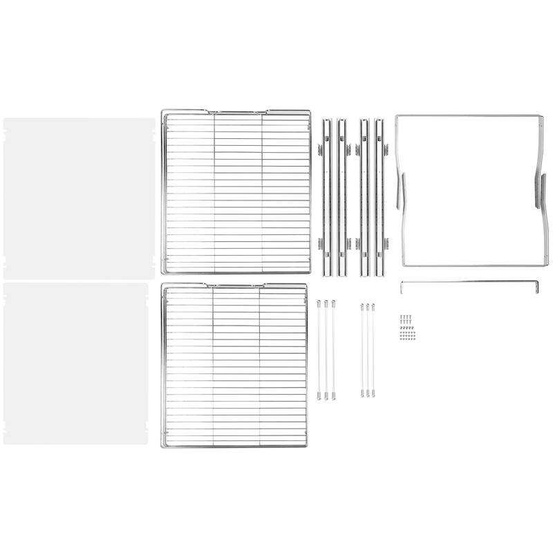 Pull Out Cabinet Organizer for Kitchen or Bathroom and Chrome Steel Shelf