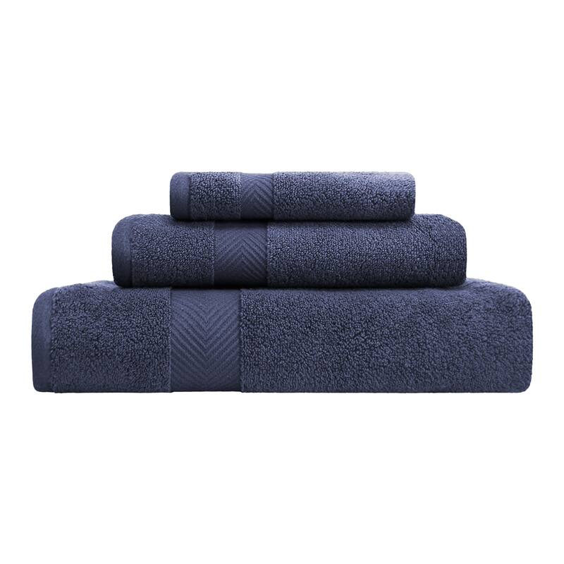 Superior Soft & Absorbent Zero Twist Cotton 3-piece Towel Set