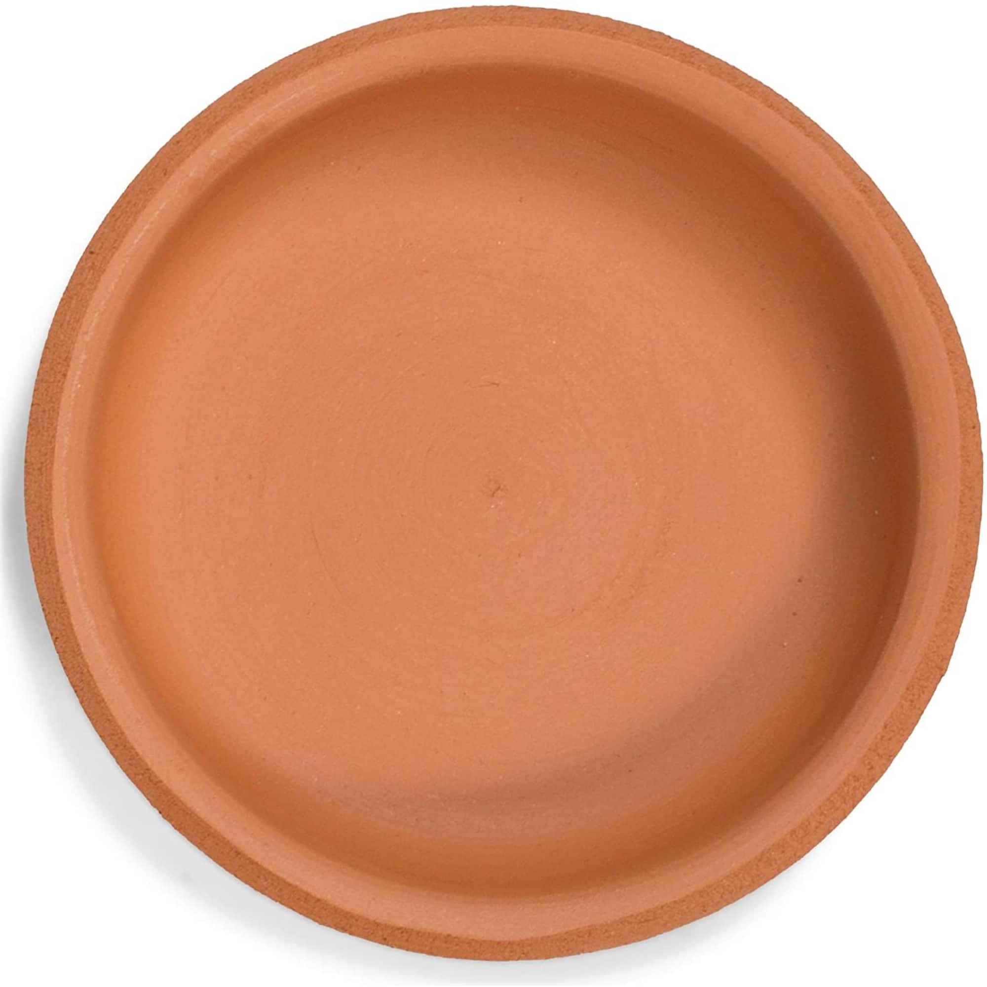 Okuna Outpost Round Terra Cotta Plant Pot Saucers, Drip Trays (2 Inches, 80 Pack) Bed Bath