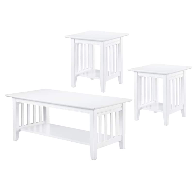 Mission 3-Piece Coffee Table Set