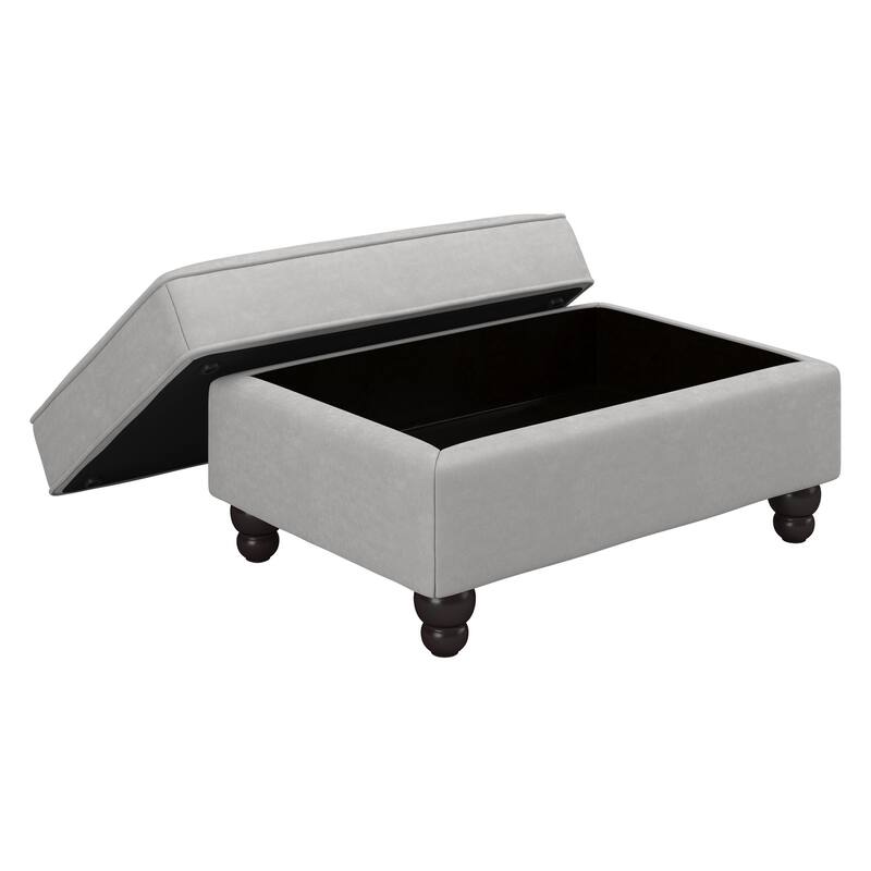 Bush Furniture Coventry Living Room Accent Chair with Ottoman Set