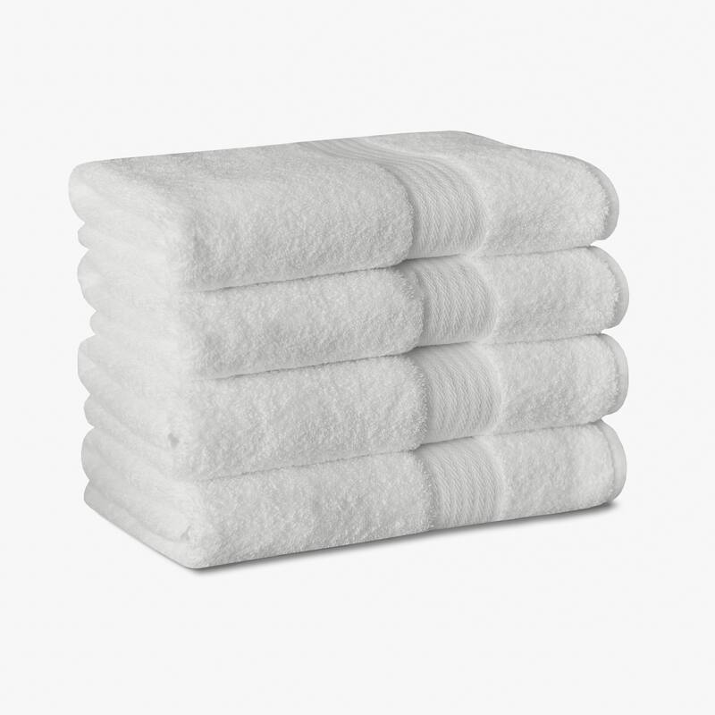 True Classic Towels - 4 Bath Towels - White