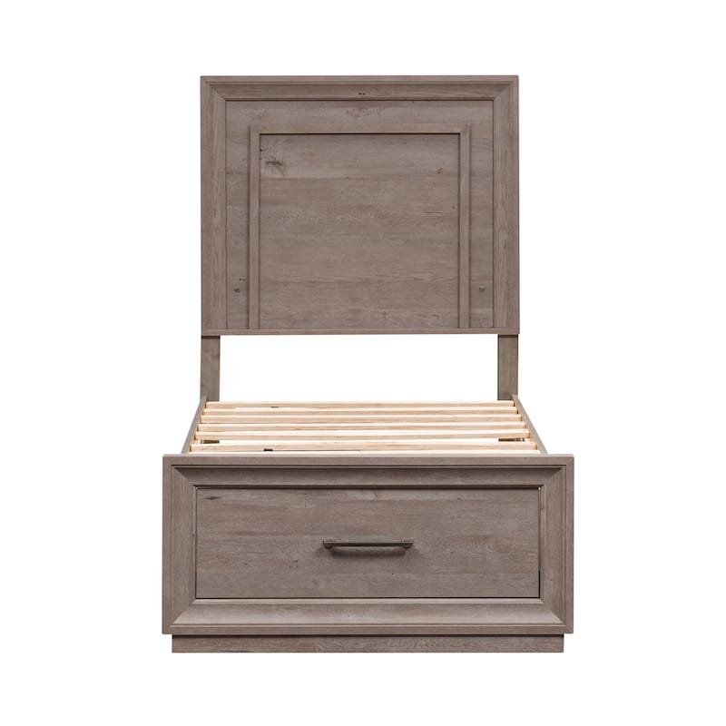 Horizons Graystone Full Size Storage Bed